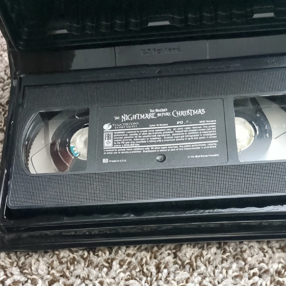Tim Burton's The Nightmare Before Christmas VHS Cover – Black & Yellow